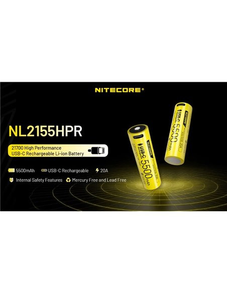 Batería NL2155HPR 5500mAh 3,6V USB-C recargable IPX6