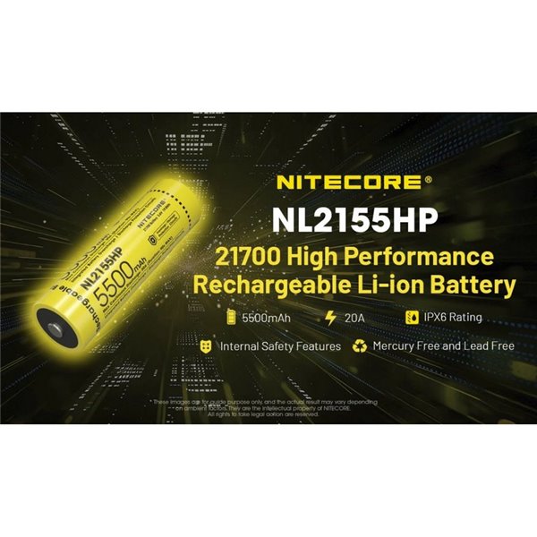 Batería NL2155HP 5500mAh 21700 3,6V IPX6