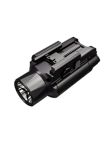 Linterna para arma NPL35 2000Lm, alcance 412 metros, Li-ion 1.900 mAh IPX6