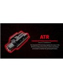 Linterna para arma NPL35 2000Lm, alcance 412 metros, Li-ion 1.900 mAh IPX6
