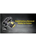 Linterna para arma NPL35 2000Lm, alcance 412 metros, Li-ion 1.900 mAh IPX6