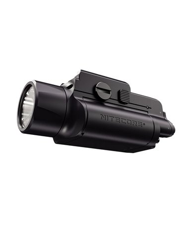 Linterna para arma NPL35 2000Lm, alcance 412 metros, Li-ion 1.900 mAh IPX6