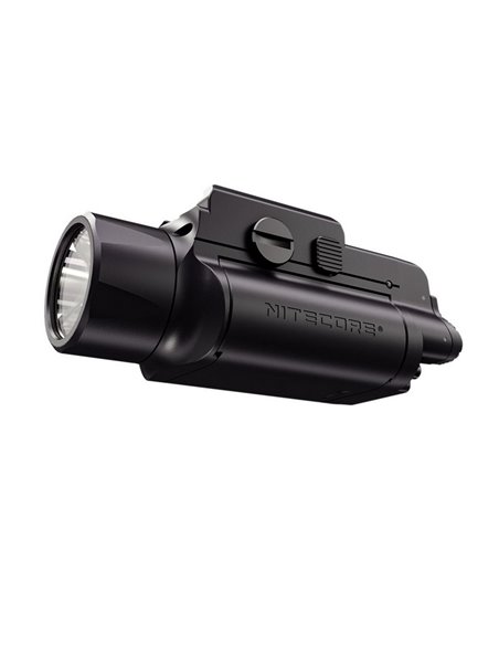 Linterna para arma NPL35 2000Lm, alcance 412 metros, Li-ion 1.900 mAh IPX6