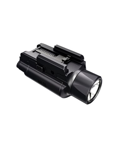 Linterna para arma NPL35 2000Lm, alcance 412 metros, Li-ion 1.900 mAh IPX6