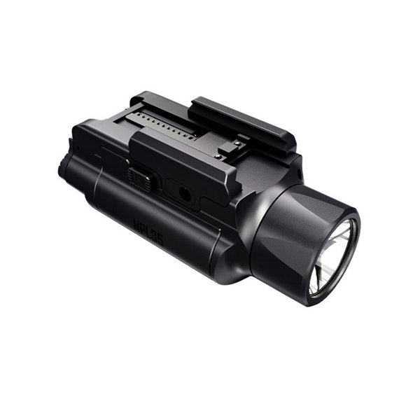 Linterna para arma NPL35 2000Lm, alcance 412 metros, Li-ion 1.900 mAh IPX6
