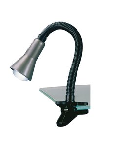 Flexo articulable y flexible con pinza FLEXO bombilla excl. 1x E14 max. 18W IP20 Gris