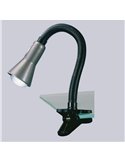 Flexo articulable y flexible con pinza FLEXO bombilla excl. 1x E14 max. 18W IP20 Gris