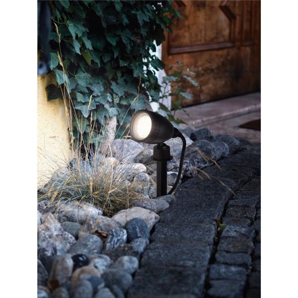 Proyector de jardín NEMA 1 con pincho, orientable GU10 LED (incluido) IP44