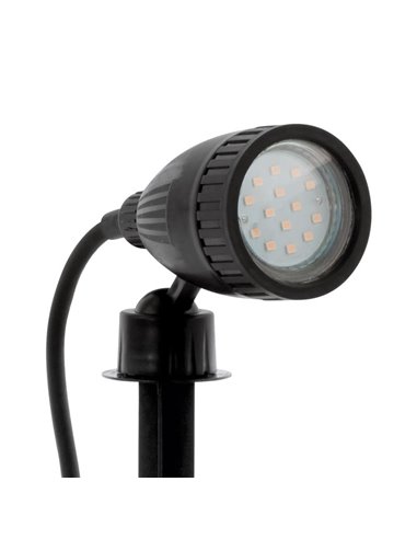 Proyector de jardín NEMA 1 con pincho, orientable GU10 LED (incluido) IP44