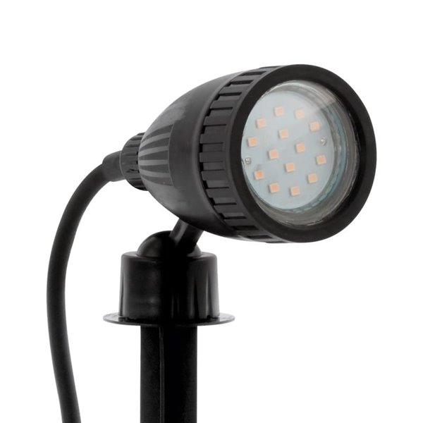 Holofote de jardim NEMA 1 com espiga, LED GU10 ajustável (incluído) IP44