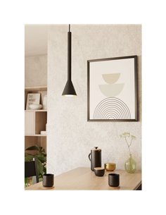 Suspension LED allongée en métal noir/doré CORTADERAS, culot GU10 (inclus), 3000 K, 4,8 W, dimmable 2