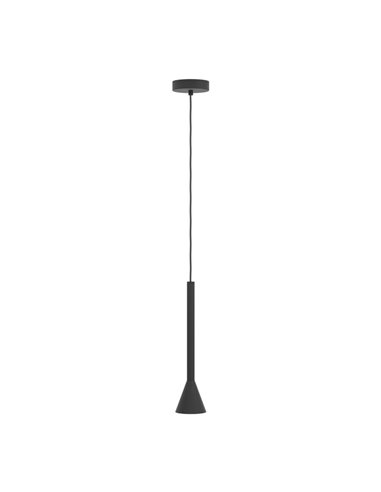 Lámpara LED colgante alargada metal negro/dorado CORTADERAS, GU10 (incluida), 3000K, 4,8W, dimmable