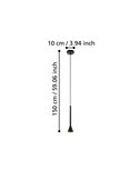 Lámpara LED colgante alargada metal negro/dorado CORTADERAS, GU10 (incluida), 3000K, 4,8W, dimmable