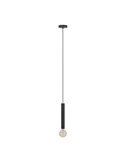 Lámpara de techo colgante metal negro, CORTENOVA, Ø105mm con portalámparas E27 (no incl)