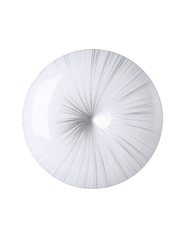 Plafonnier ou applique LED rond blanc/noir NIEVES, avec lumière il brille comme un ciel étoilé