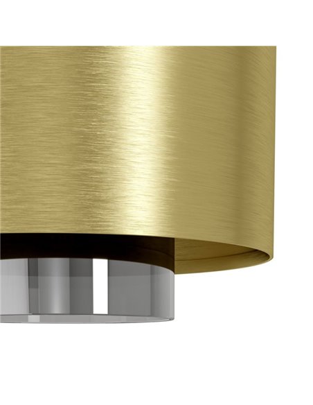 Lámpara de techo colgante con 3 pantallas de metal oro DUGLIA, 3xE27 (no incl.)