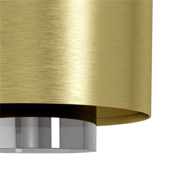 Luminária pendente DUGLIA em metal dourado com 3 cúpulas, 3xE27 (não inclusa)