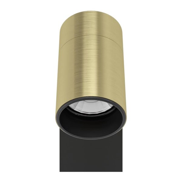 Applique LED CUMARIBO dorée et noire avec spot orientable, GU10 inclus, lumière blanche 4,5 W