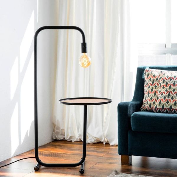 Stehlampe LED schwarz mit...