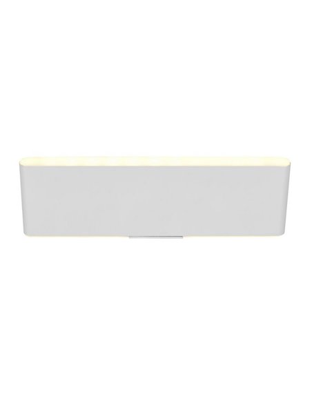 Applique murale LED plate Conchita 22 cm, montée et descente, 2 W, 200 lm, 2 700 - 6 500 K, IP20, blanche