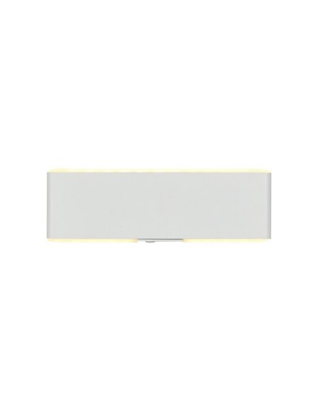 Aplique LED de pared plano CONCHITA 22cm luz arriba y abajo, 2W 200lm, 2700 - 6500K IP20 Blanco