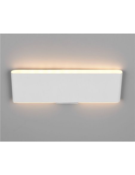 Applique murale LED plate Conchita 22 cm, montée et descente, 2 W, 200 lm, 2 700 - 6 500 K, IP20, blanche