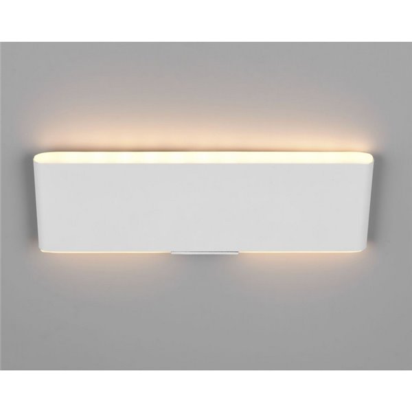 Applique murale LED plate Conchita 22 cm, montée et descente, 2 W, 200 lm, 2 700 - 6 500 K, IP20, blanche
