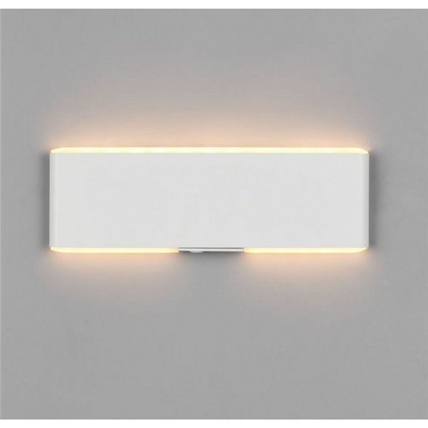 Aplique LED de pared plano CONCHITA 22cm luz arriba y abajo, 2W 200lm, 2700 - 6500K IP20 Blanco