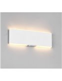 Luminária de parede plana LED Conchita 22 cm, para cima e para baixo, 2W 200lm, 2700 - 6500K IP20 Branco