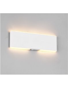 Applique murale LED plate Conchita 22 cm, montée et descente, 2 W, 200 lm, 2 700 - 6 500 K, IP20, blanche 2