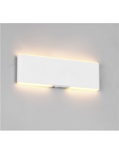 Applique murale LED plate Conchita 22 cm, montée et descente, 2 W, 200 lm, 2 700 - 6 500 K, IP20, blanche