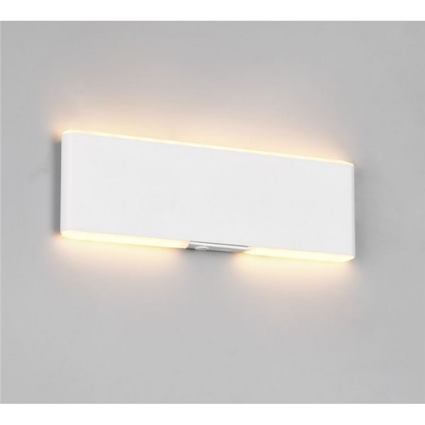 Applique murale LED plate Conchita 22 cm, montée et descente, 2 W, 200 lm, 2 700 - 6 500 K, IP20, blanche