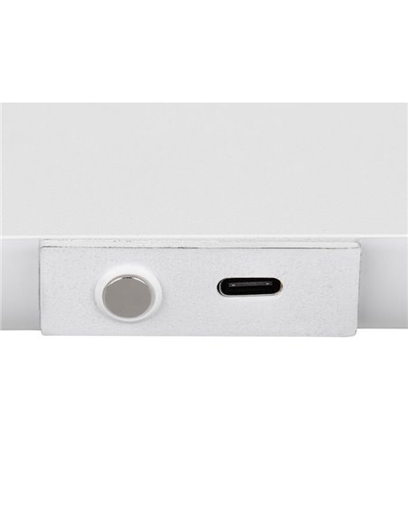 Aplique LED de pared plano CONCHITA 22cm luz arriba y abajo, 2W 200lm, 2700 - 6500K IP20 Blanco