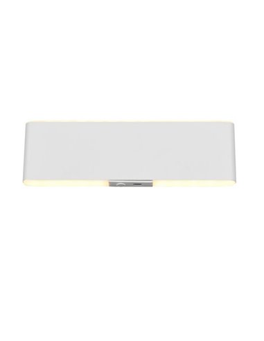 Aplique LED de pared plano CONCHITA 22cm luz arriba y abajo, 2W 200lm, 2700 - 6500K IP20 Blanco