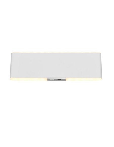 Luminária de parede plana LED Conchita 22 cm, para cima e para baixo, 2W 200lm, 2700 - 6500K IP20 Branco