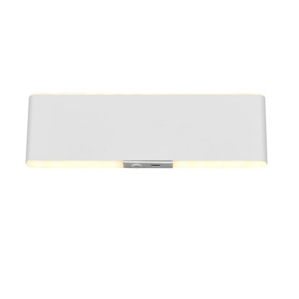 Aplique LED de pared plano CONCHITA 22cm luz arriba y abajo, 2W 200lm, 2700 - 6500K IP20 Blanco