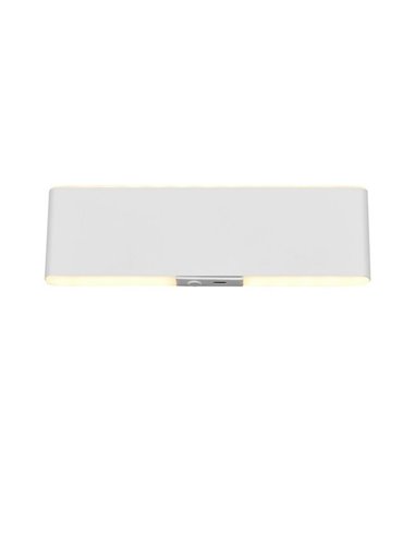 Aplique LED de pared plano CONCHITA 22cm luz arriba y abajo, 2W 200lm, 2700 - 6500K IP20 Blanco