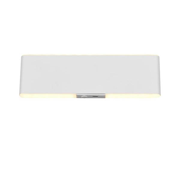 Applique murale LED plate Conchita 22 cm, montée et descente, 2 W, 200 lm, 2 700 - 6 500 K, IP20, blanche