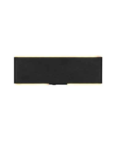 Aplique LED de pared CONCHITA 22cm luz arriba y abajo, 2W 200lm, 2700 - 6500K IP20 Negro