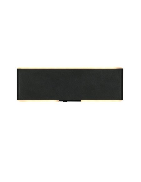 Aplique LED de pared CONCHITA 22cm luz arriba y abajo, 2W 200lm, 2700 - 6500K IP20 Negro