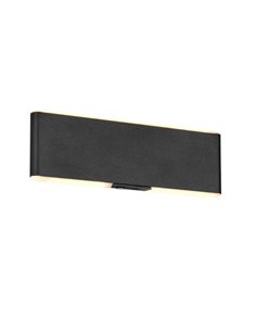 Aplique LED de pared CONCHITA 22cm luz arriba y abajo, 2W 200lm, 2700 - 6500K IP20 Negro