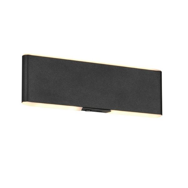 Applique LED Conchita, 22 cm, éclairage direct vers le haut et vers le bas, 2 W 200 lm, 2700 - 6500 K, IP20, noir