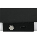 Aplique LED de pared CONCHITA 22cm luz arriba y abajo, 2W 200lm, 2700 - 6500K IP20 Negro