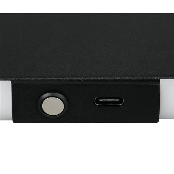 Aplique LED de pared CONCHITA 22cm luz arriba y abajo, 2W 200lm, 2700 - 6500K IP20 Negro