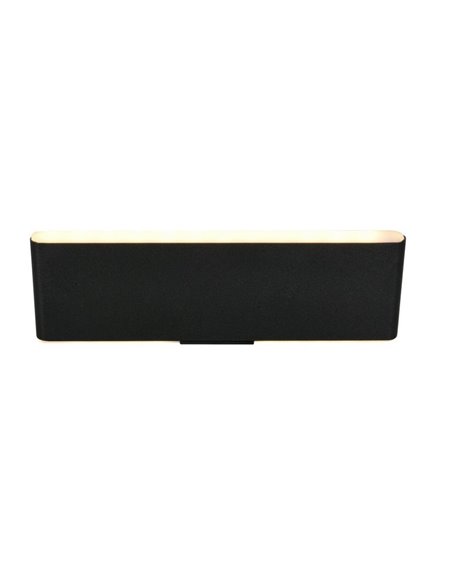 Aplique LED de pared CONCHITA 22cm luz arriba y abajo, 2W 200lm, 2700 - 6500K IP20 Negro