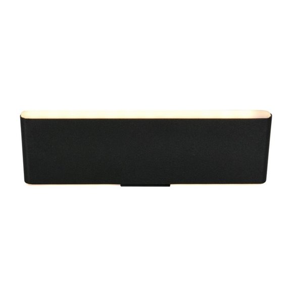 Aplique LED de pared CONCHITA 22cm luz arriba y abajo, 2W 200lm, 2700 - 6500K IP20 Negro
