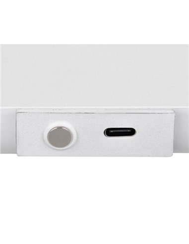 Applique LED Conchita, 32 cm, éclairage direct et indirect, 3 W, 300 lm, 2 700 - 6 500 K, IP20, blanc