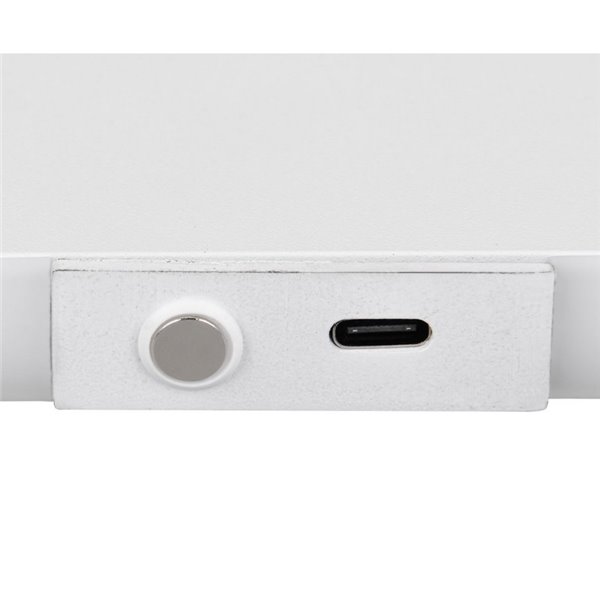 Aplique LED Conchita, 32 cm, luz ascendente e descendente, 3 W, 300 lm, 2700 - 6500 K, IP20, branco