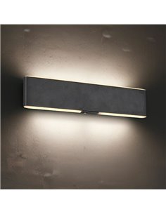 Aplique LED de pared CONCHITA rectangular 32cm 3W 300lm, 2700 - 6500K IP20 Negro 2