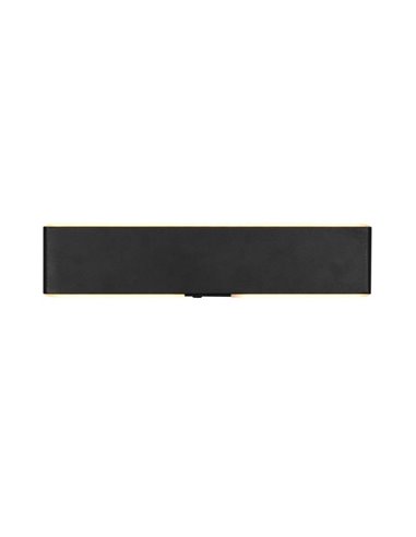Aplique LED de pared CONCHITA rectangular 32cm 3W 300lm, 2700 - 6500K IP20 Negro